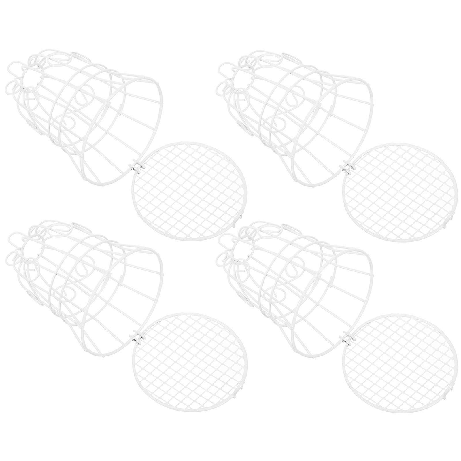 Hanging Design Bird Feeder 4Pcs Bird Feeding Solution Custom For Outdoor Using Suitable For Bird Lovers White Color