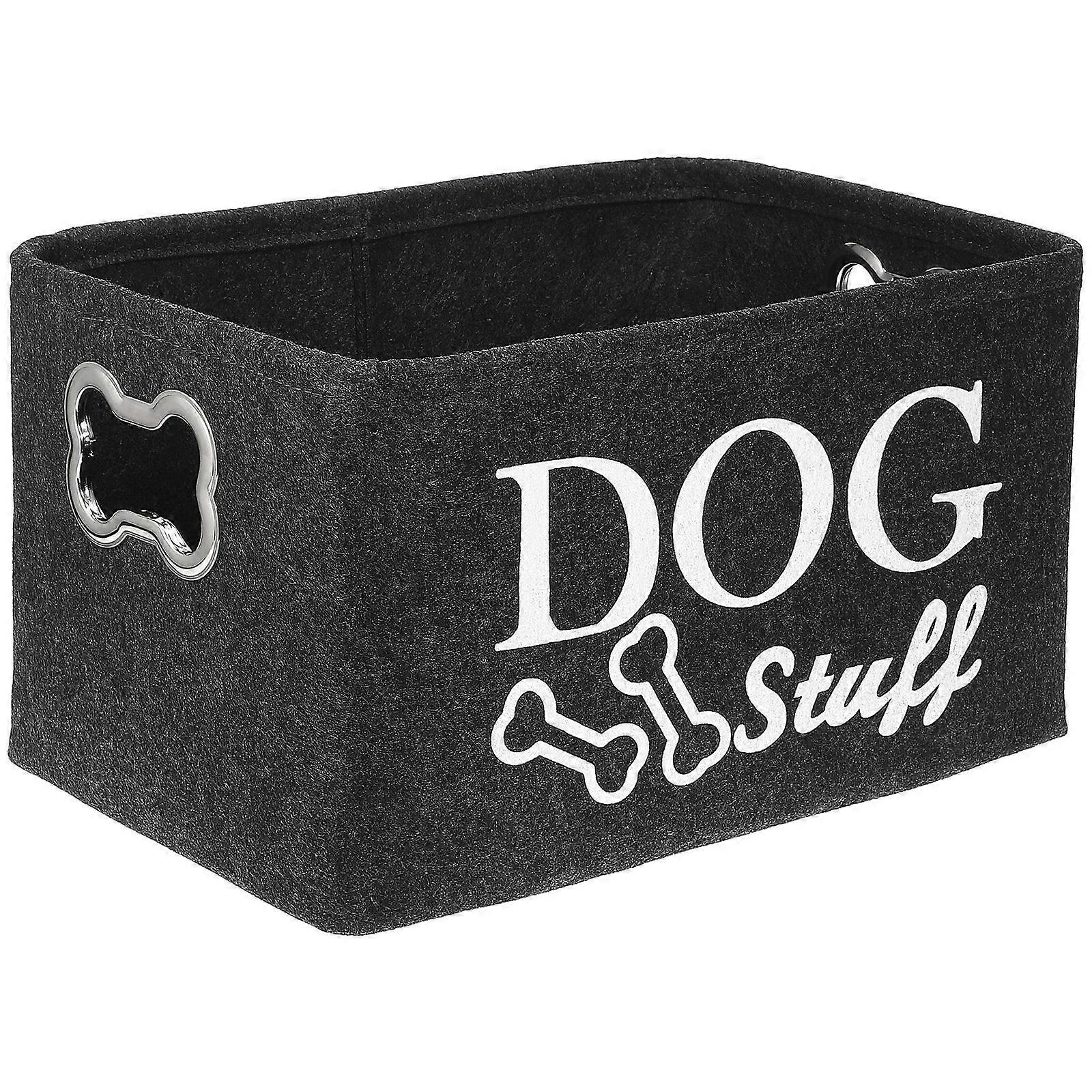 Multi-Purpose Pet Supplies Storage Box For Home Organization In Black 40.00X27.00X22.50CM 1Pack