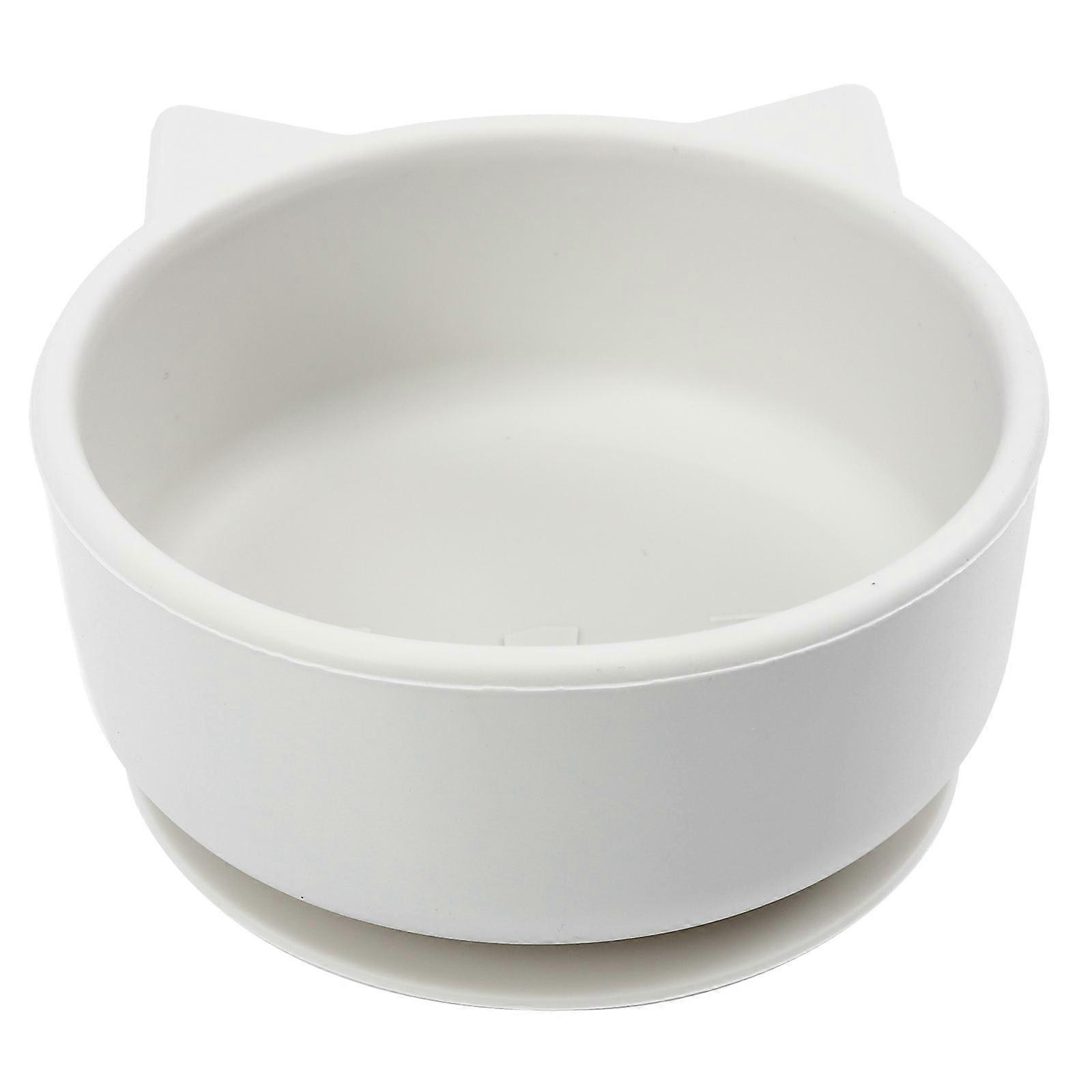 Cartoon Design Silicone Kids Food Bowl For Babies During Mealtime Easy To Clean And Non-Tip Design 1Pack