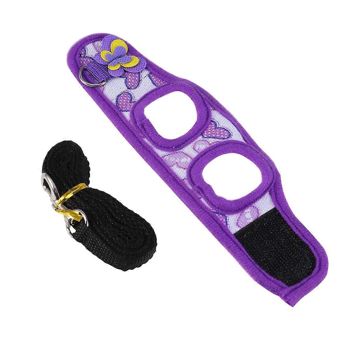 Harness for Small Animals Size M Violet Reducing Neck Tugging 1Set