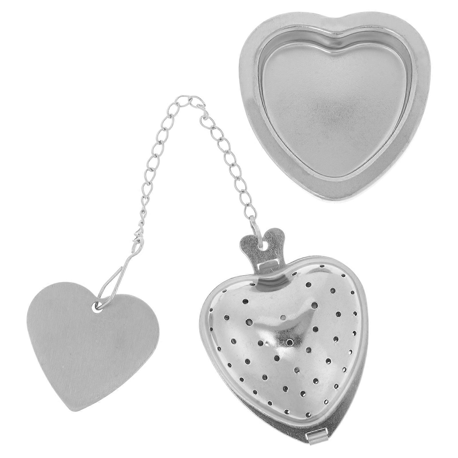 Multifunctional Heart Shaped Tea Strainer For Creative Tea Lovers Effective Filtering And Smooth Tea Drinking Experience 1Pack