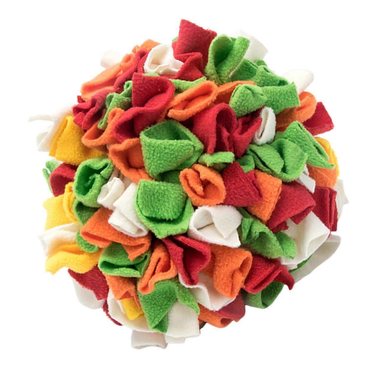Interactive dog toy made from a snuffle ball for slow feeding, durable and stressreducing