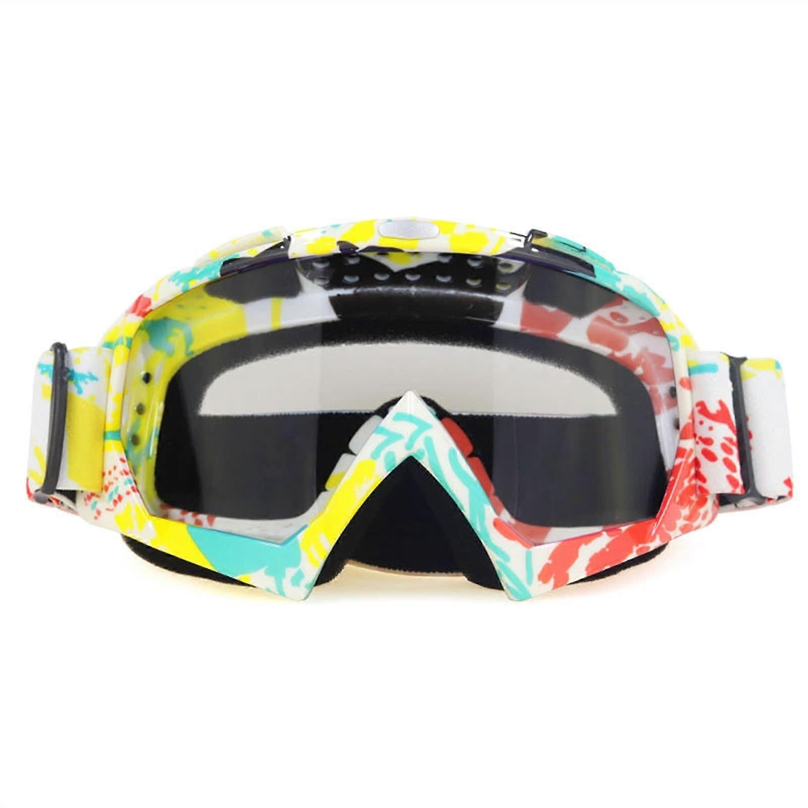 Bike Motocross Goggles, Motorcycle Goggles OffRoad Helmet Ski Casque (Color: NO15)