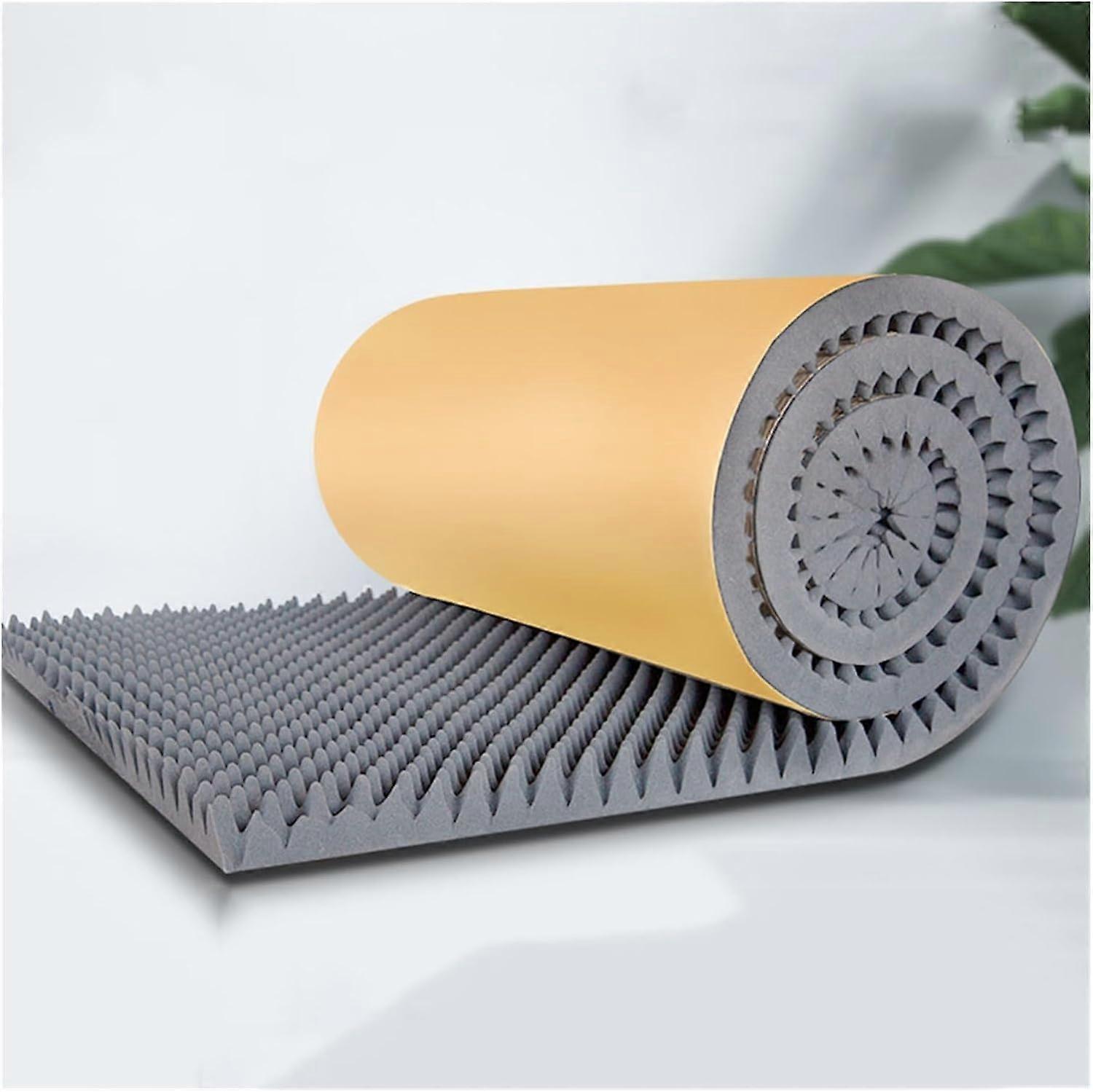 5m/Roll Sound Insulation Foam, 7cm Thickness, Self Adhesive Double Egg Shape Acoustic Insulation Mat for Music Studios, 20M