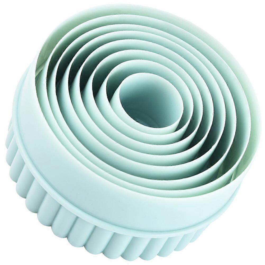 Round Cutters for Baking Use Skyblue Plastic Kitchen Supply Ergonomic Dumpling Wrapper Mold 8pcs