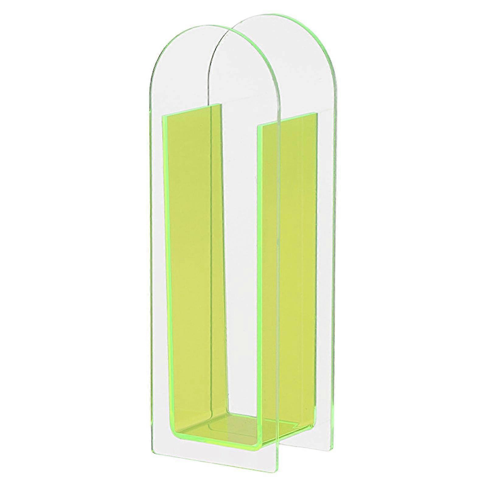 2025 Nordic Style Bright Color Flower Vase Translucent Acrylic Vase Floral Container Home Decor