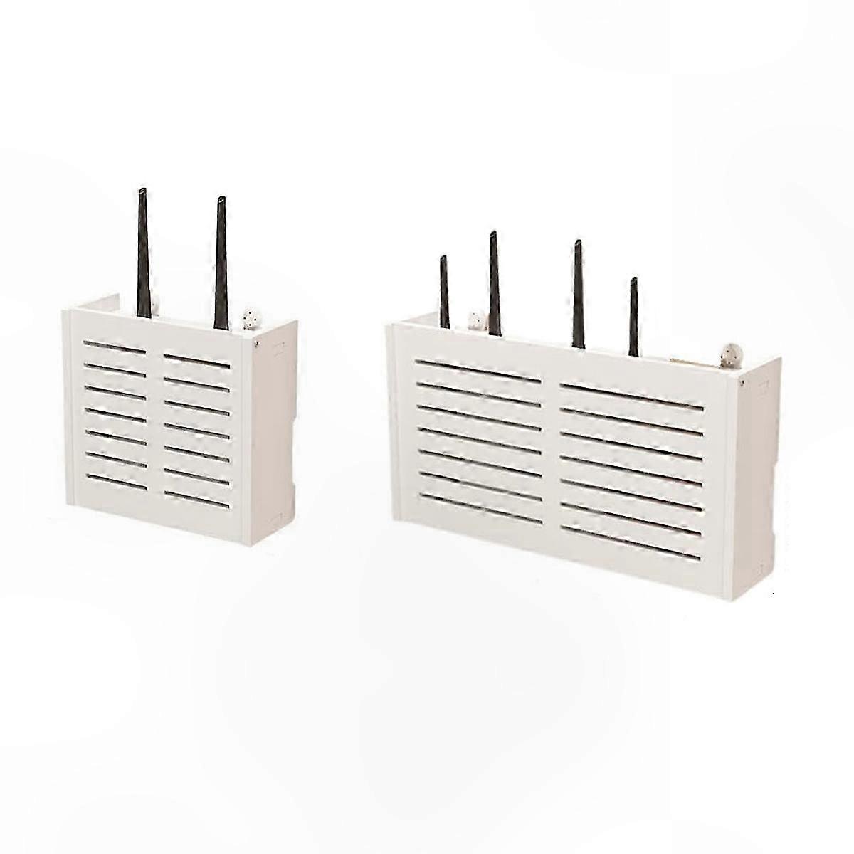 Cable Management Box for Wall-Mounted WiFi Router - Stylish Home Organizer Solution