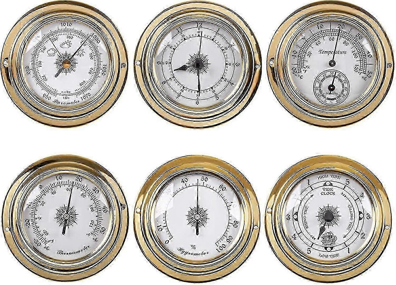 2024 Barometer termometer hygrometer klokke - veggmontert