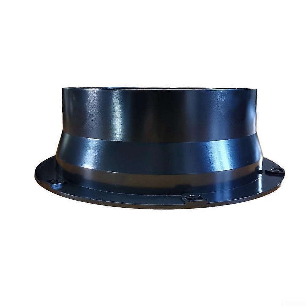 Duct Connector with Square Flange ABS Check Valve for 100-250mm Bathroom Kitchen Vent Fans (FL150-X)