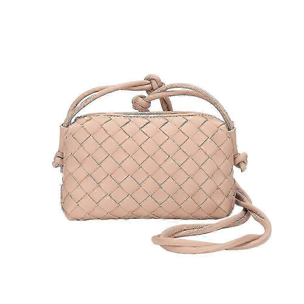 المنسوجة حقيبة جلدية مضغوطة حقيبة كاميرا كلاسيكية الرمز البريدي كروسبودي