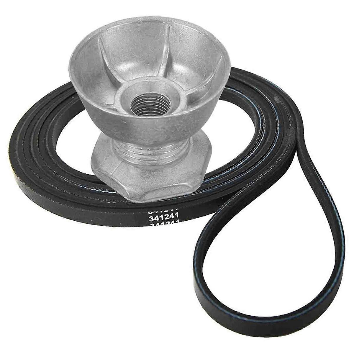 341241 Dryer Belt & 8066184 Motor Pulley for , Dryers-Replace Part Number: PS11744884, W10290525