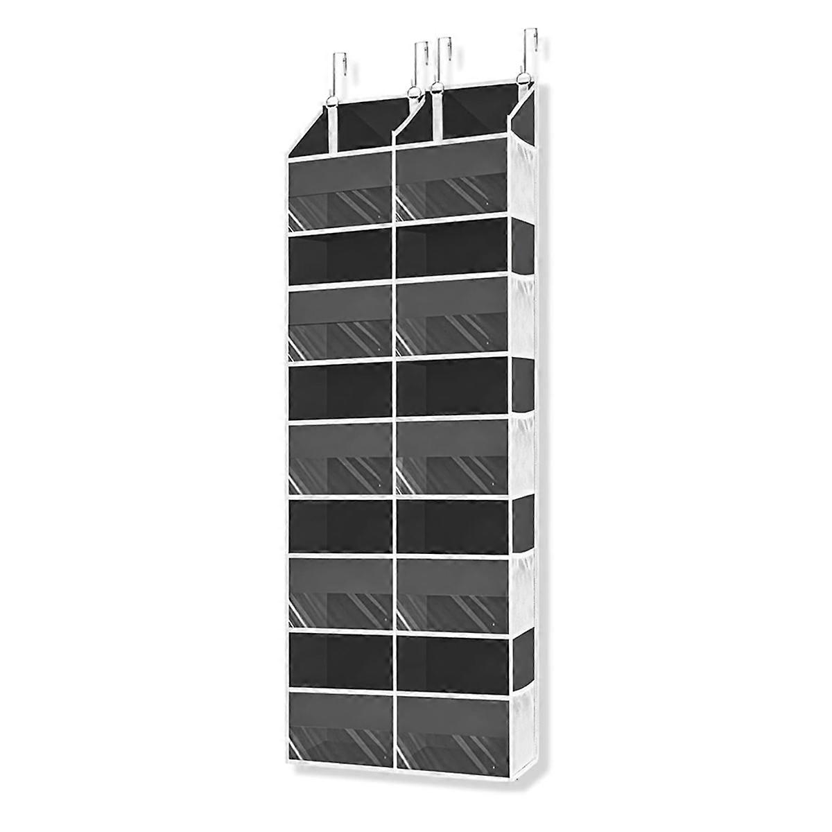 Over the Door Organizer 5 Tiers, Behind Door Storage of 10 Compartments, 80 Lbs Weight Capacity ove