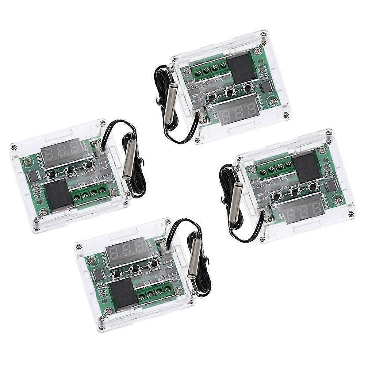 4 PCS W1209 with Case 12V DC Digital Temperature Control Board