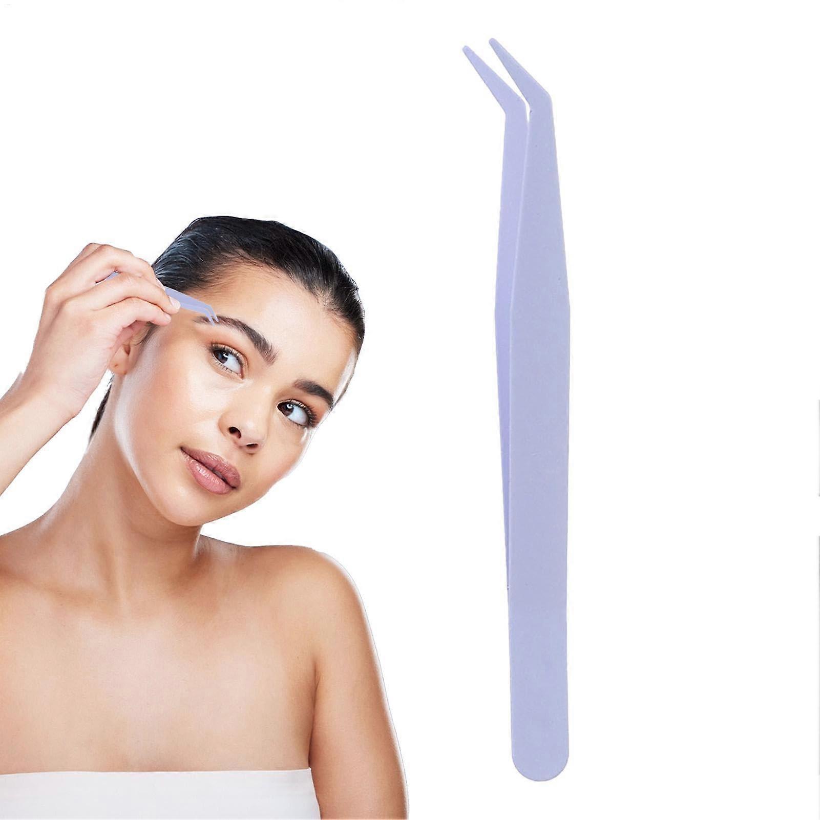 Lash Tweezers for Eyelash Portable Eyelash Extension Tweezers Eyelash Wisps Tweezers Clusters Eyelash Extension Purple