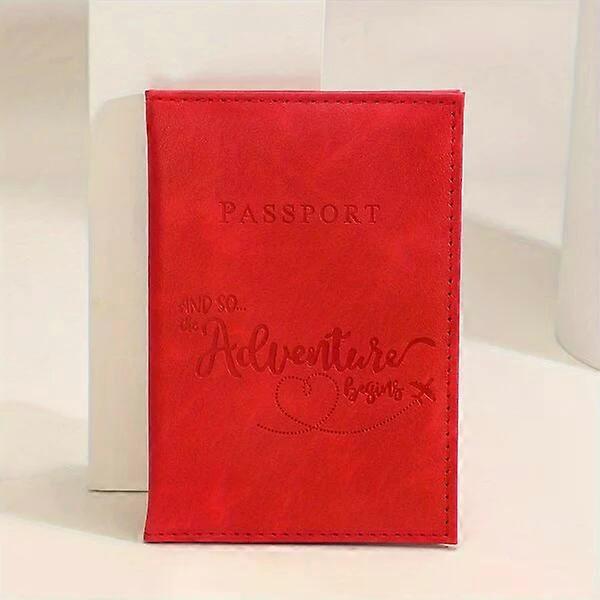 Adventure printed passport bag, suitable for couples, can hold two passports and bills