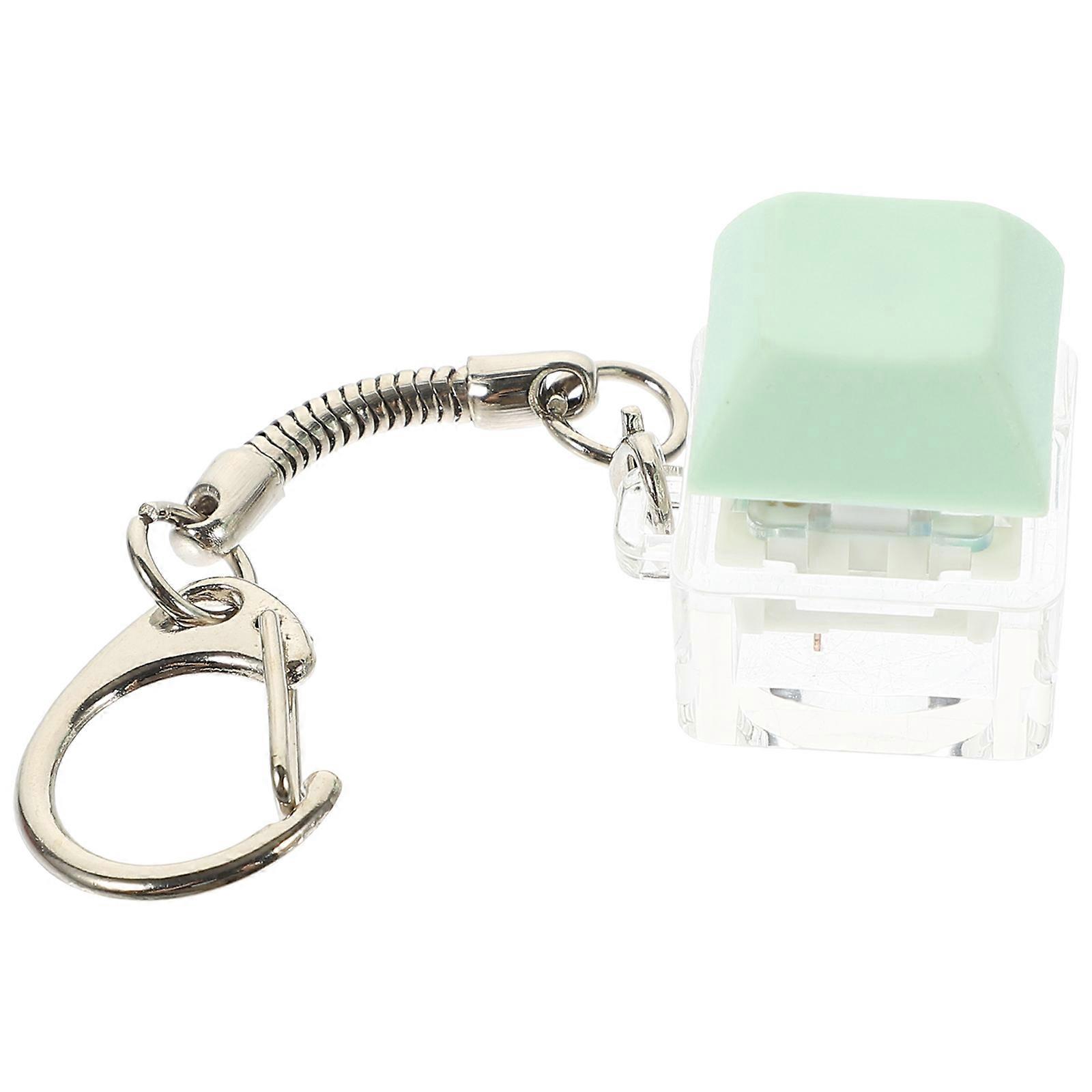 Electronic Keyboard Keychain Pendant Switch Tester For Tech Enthusiasts 8.5X2.5X2CM Acrylic 1Set