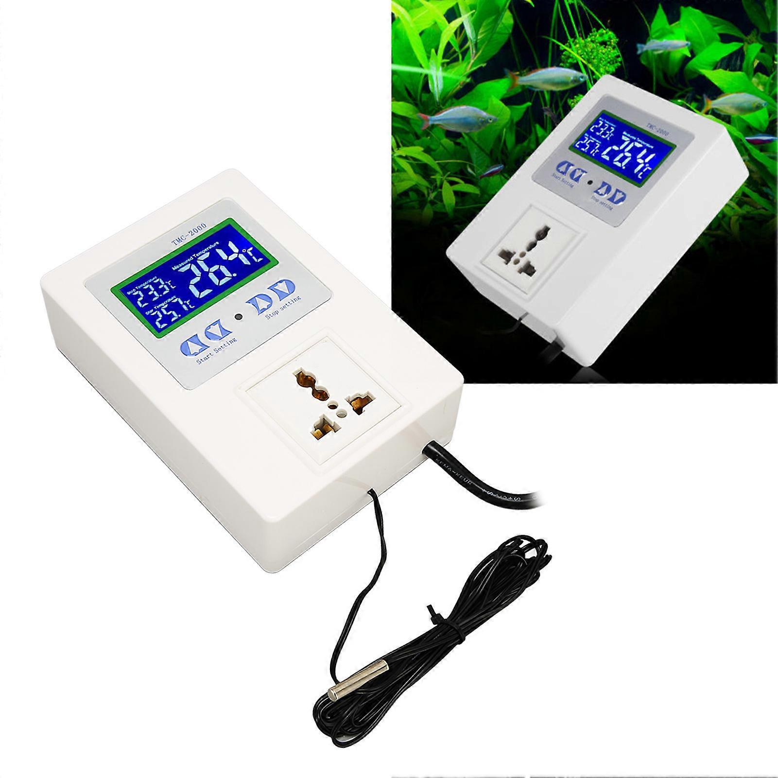 Digital Temp Controller LCD Display Thermostat 2.4" 110-240V UK Plug