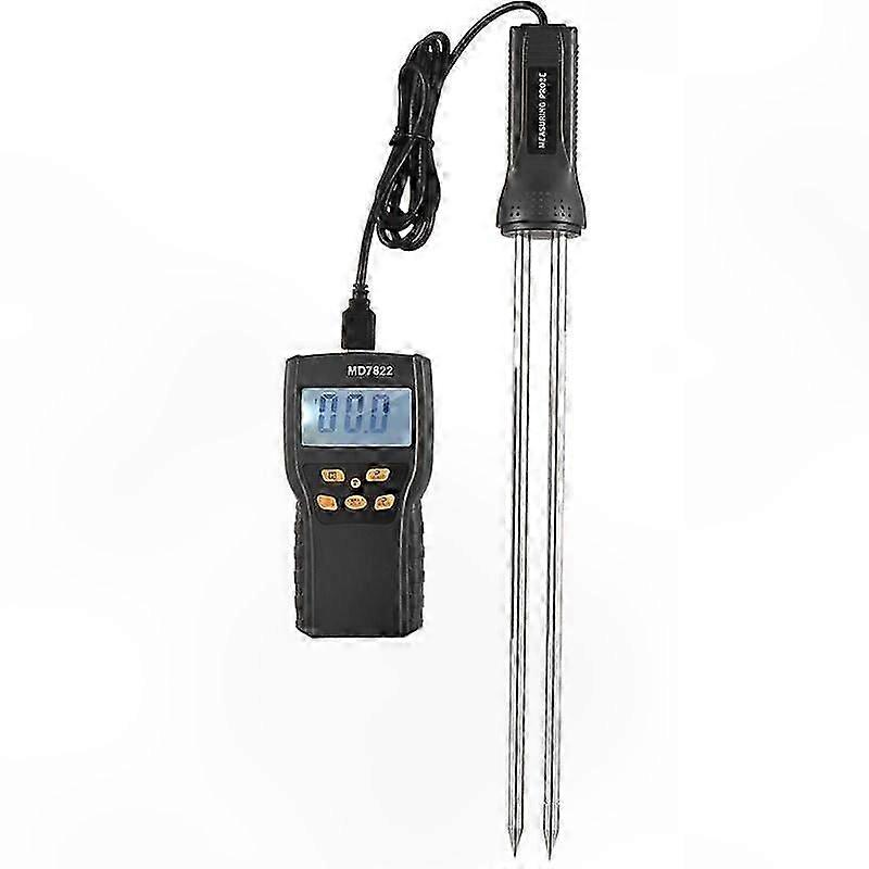 Digital Grain Moisture Tester for Corn, Wheat, Rice and Cereals, Smart Electronic Hygrometer for Agriculture Use, No Brand Included