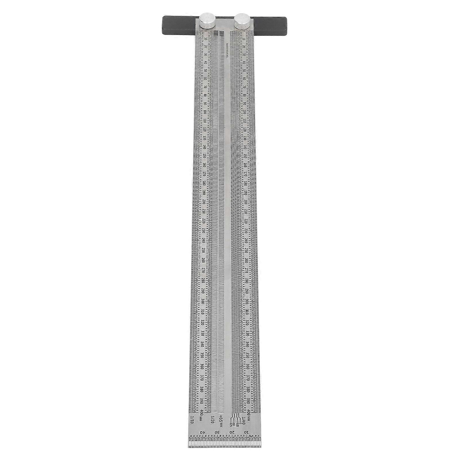 Woodworking Marking T Rulers Positioning Scribing Ruler Gauge Carpenter Measuring Mark Ruler 400mm 