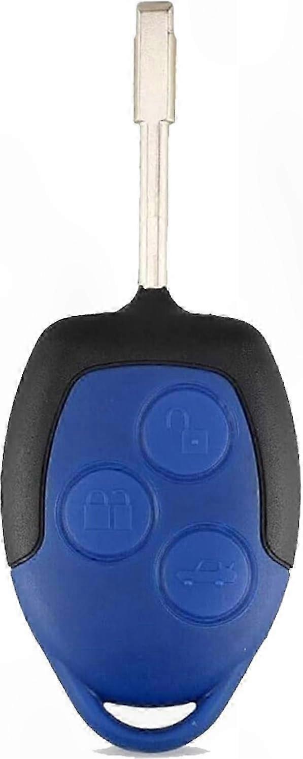 Blue 3-Button Key Case for Transit Connect VANS MK7 2006-2014