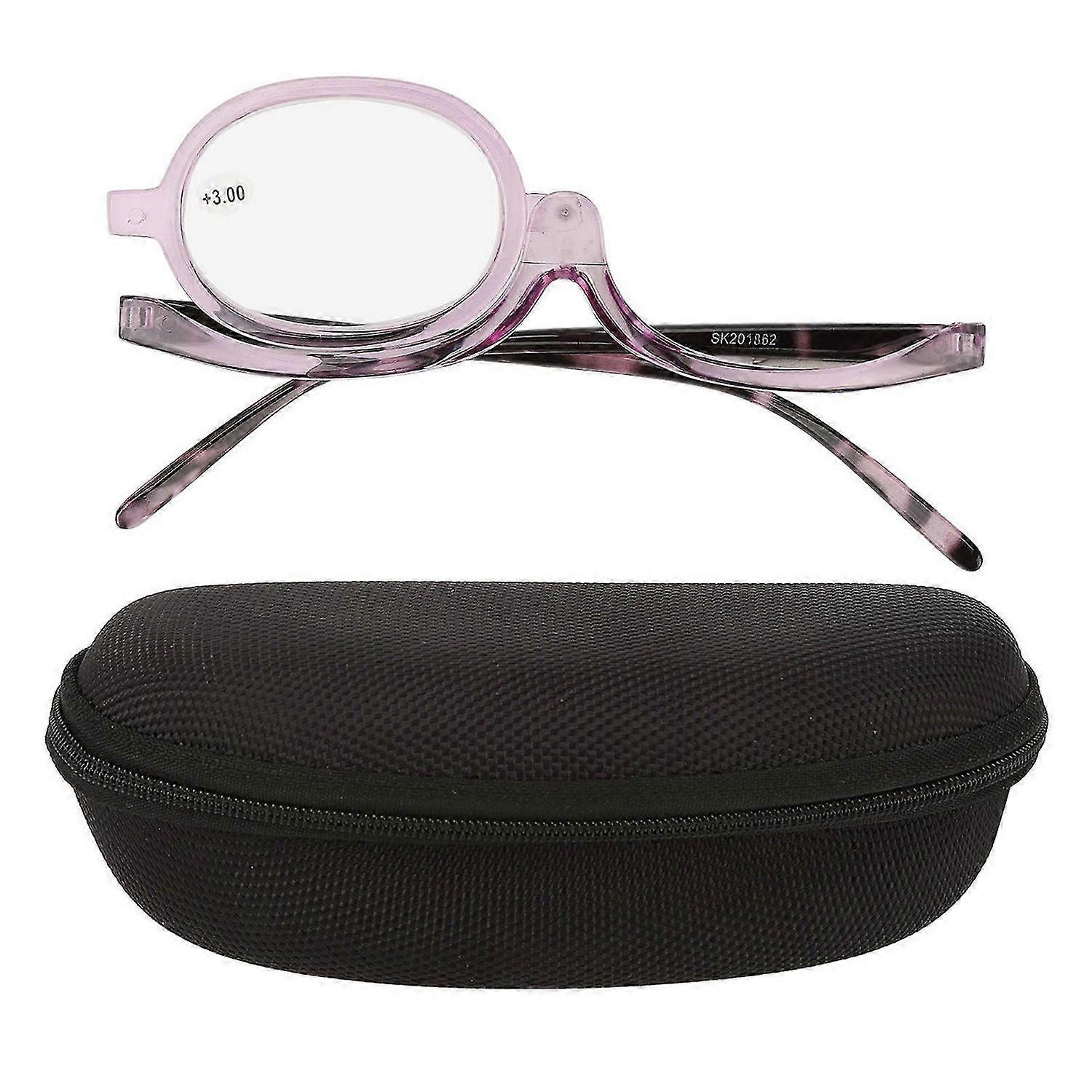 2025 Latest Model Makeup Reading Glasses Single Lens Magnifying Flip Down Rota...