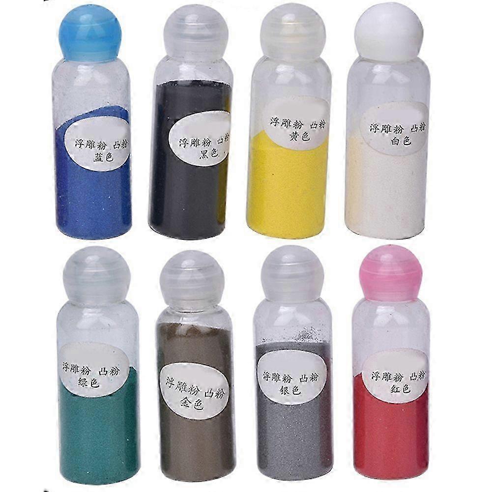 2025 أحدث موديل 8 ألوان DIY النقش مسحوق ورق الفن اللوحة ختم
