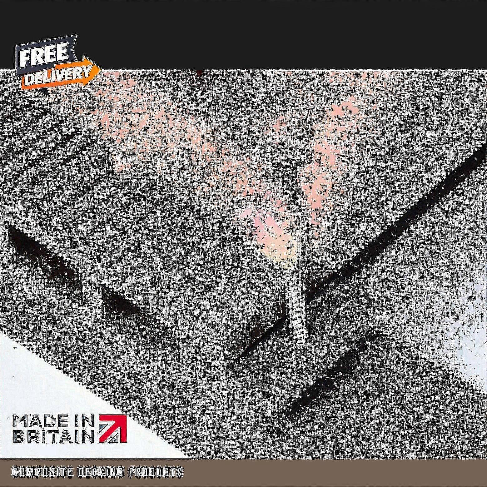 100 Composite Decking Clips Fixings T-clips Plastic Fasteners 100 Bag