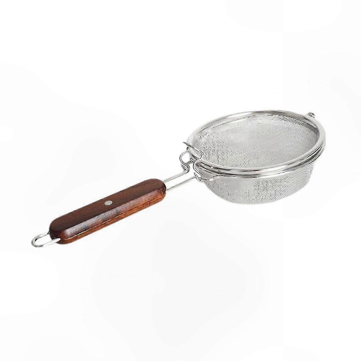 Stainless Steel Coffee Roasting Net with Wooden Handle for Home Use