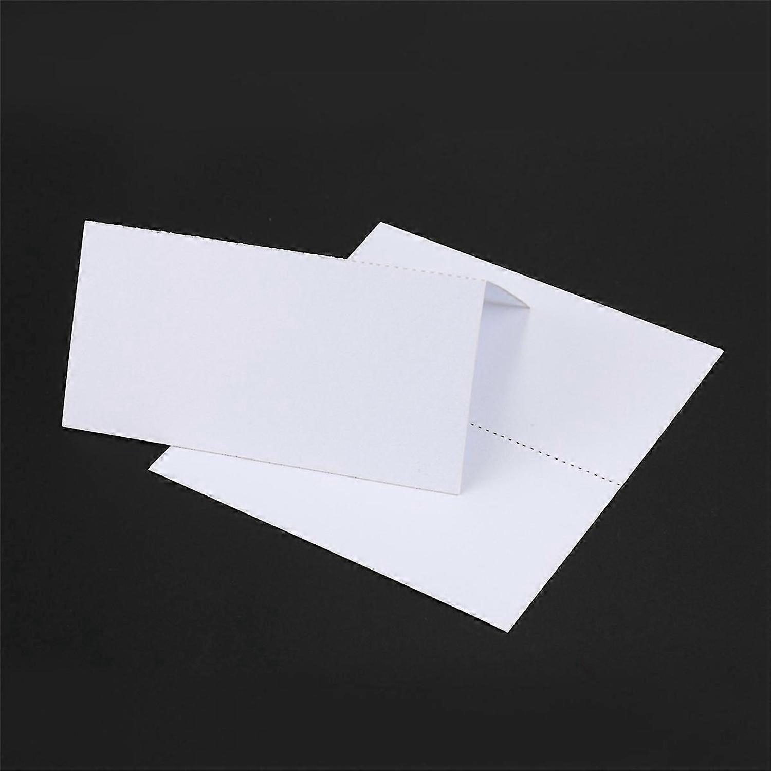 100 Blank Table Name Place Cards, Many Colours - White,Wedding