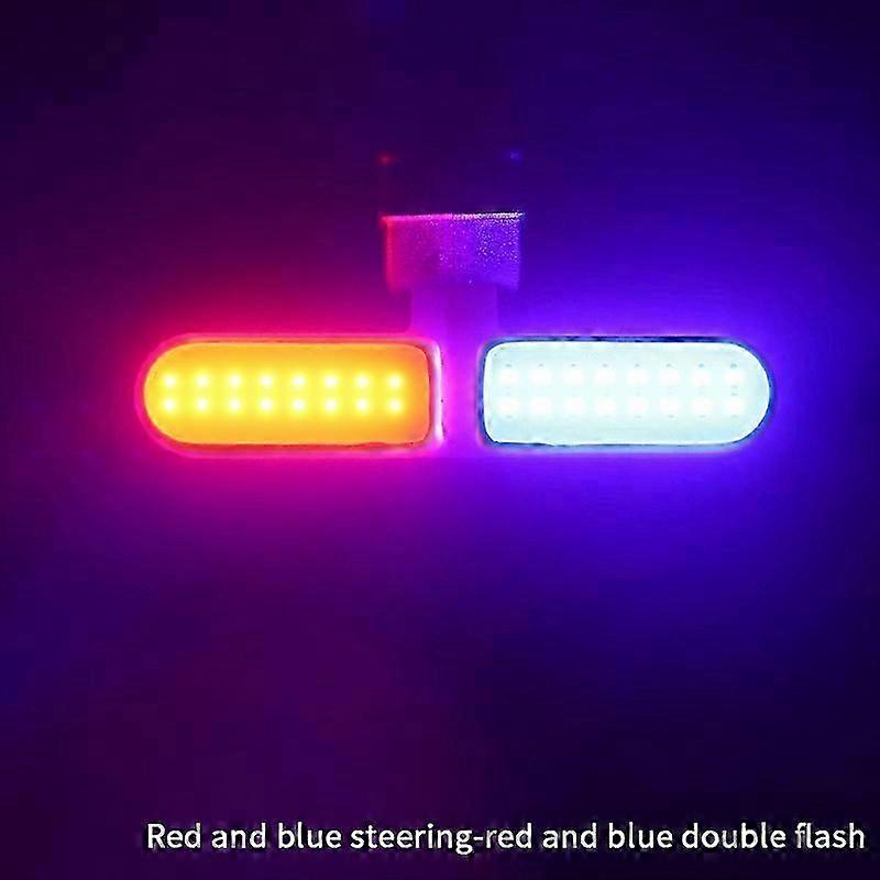 צורת לב חדשה led אור אופניים נטענת usb אור אחורי עמיד למים mtb פנס אחורי 5 מצב רכיבה על אופניים אזהרת בטיחות לילה