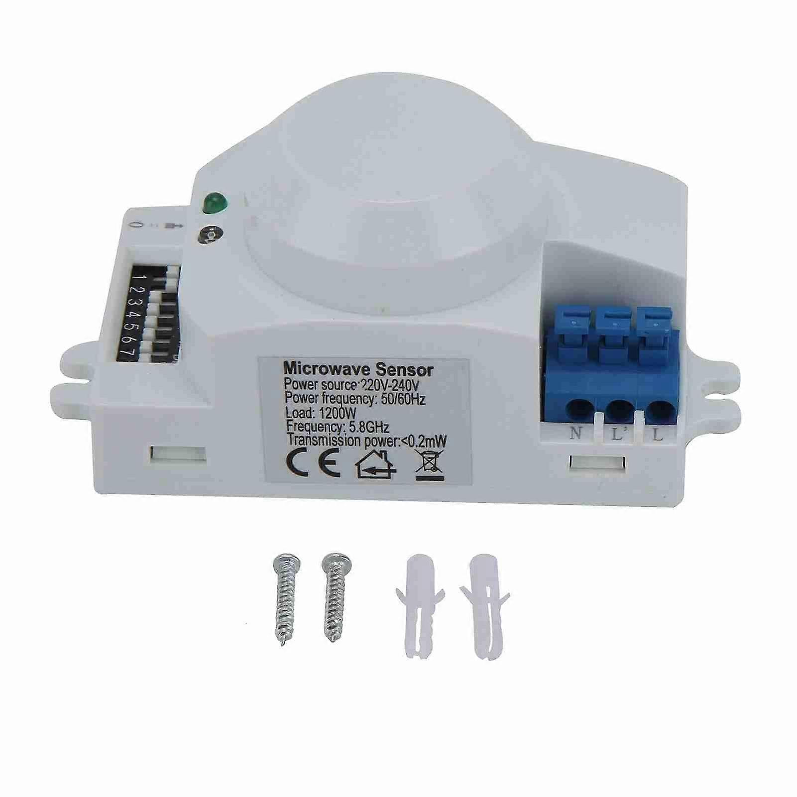 360 Degree Radar Microwave Sensor Motion Detector Smart Light Switch 220V240VAC SK600