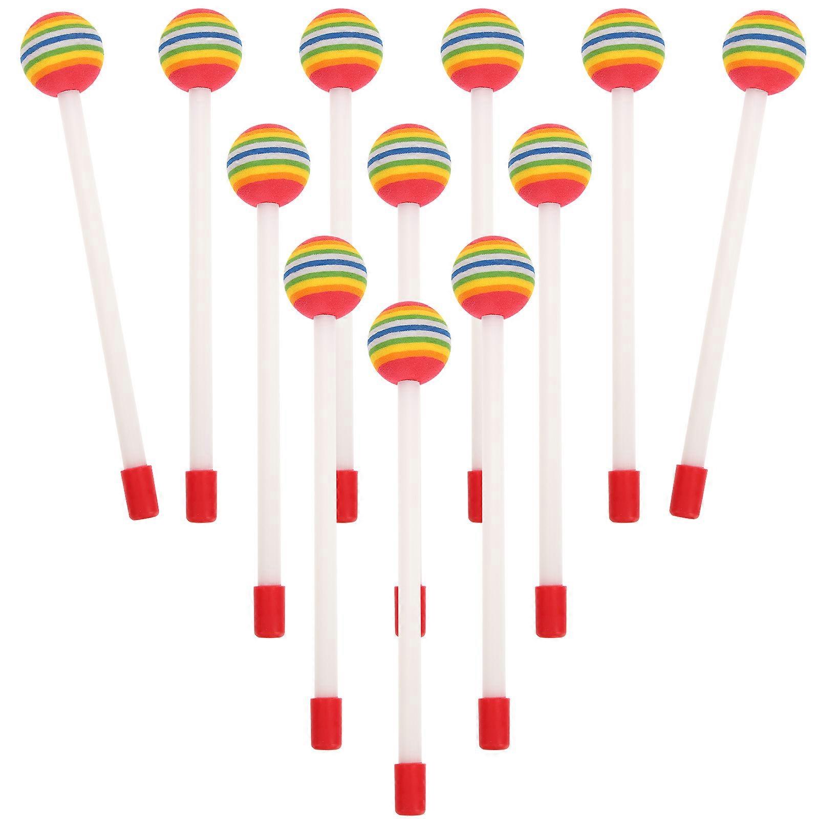 Kids Drum Sticks Lollipop Drumsticks for Percussion Instrument 60Pcs