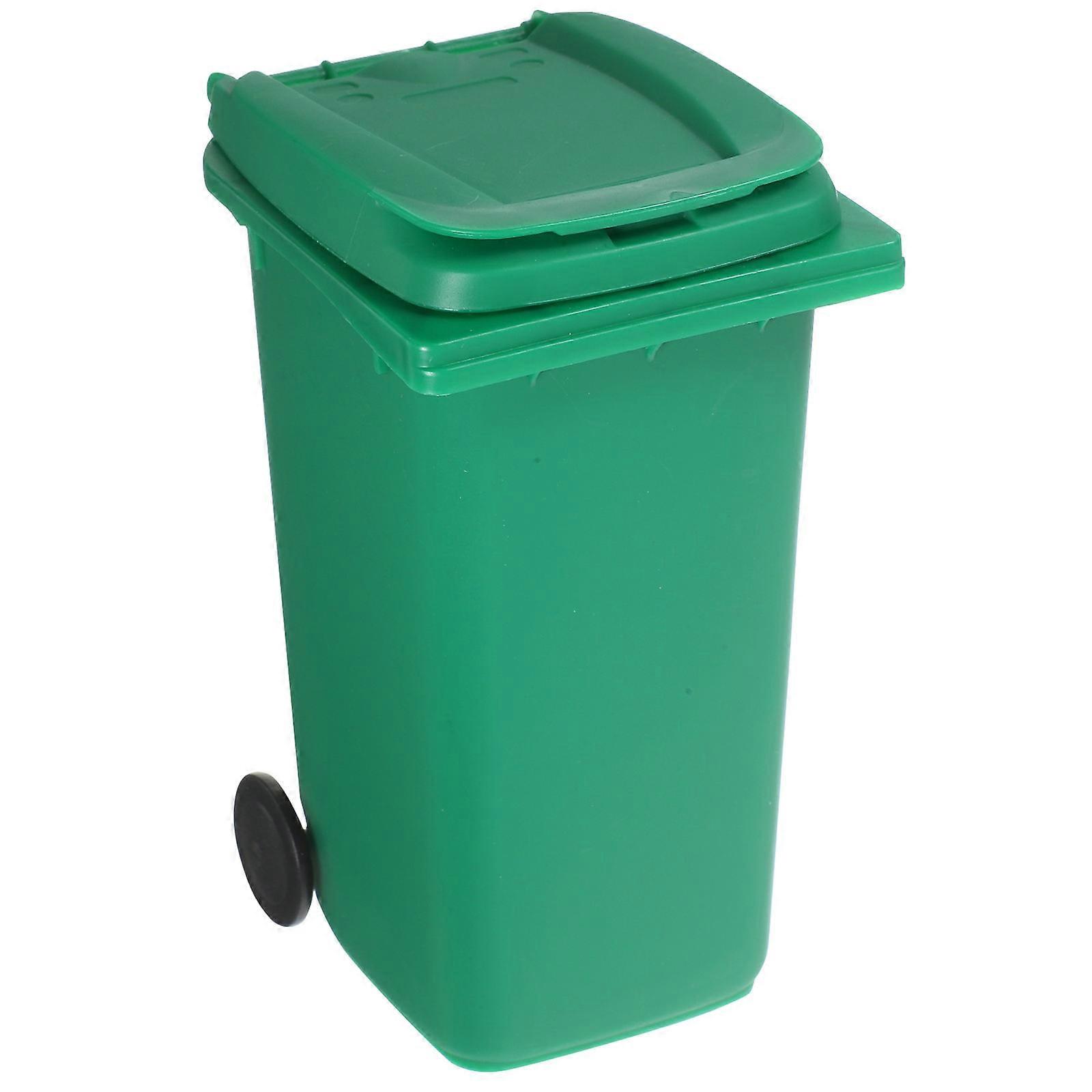 PP Material Tabletop Trash Can Multi-Functional Desktop Waste Can 2Pcs