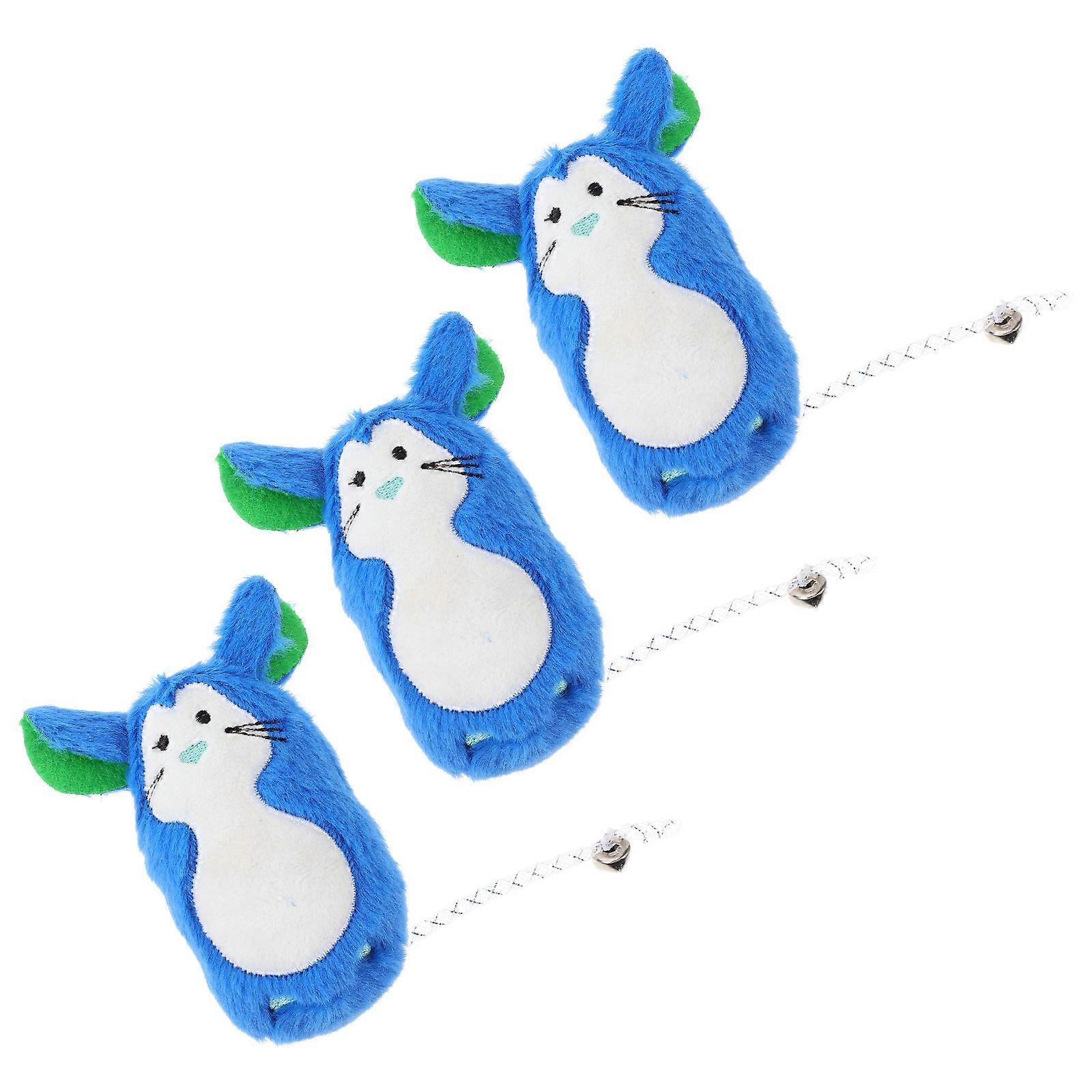 Cat Plush Mouse Toy for Chew and Play 12Pcs Indoor Cat Supplies