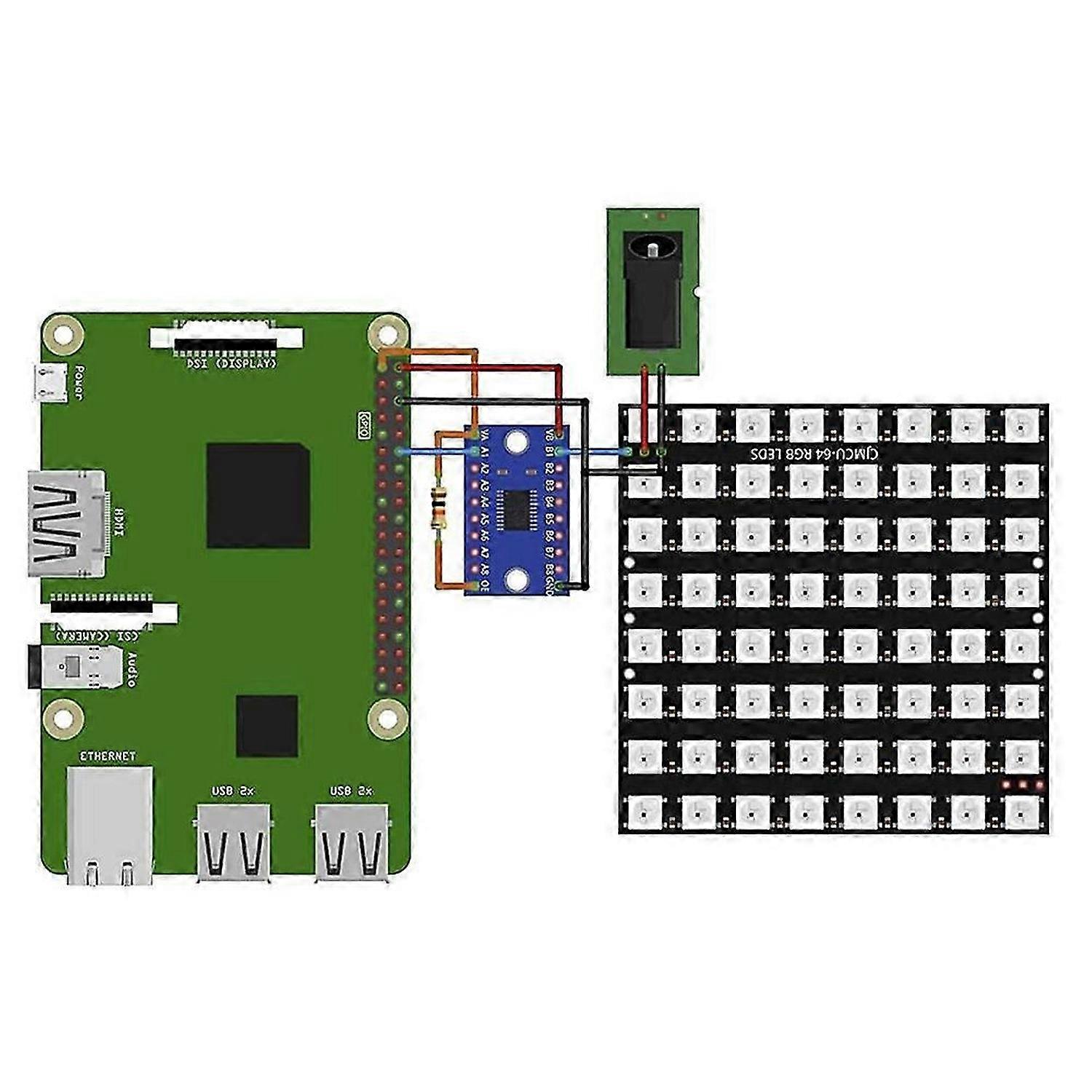 3 x U 64 LED Matrix Panel CJMCU-8X8 Module Compatible with for and for
