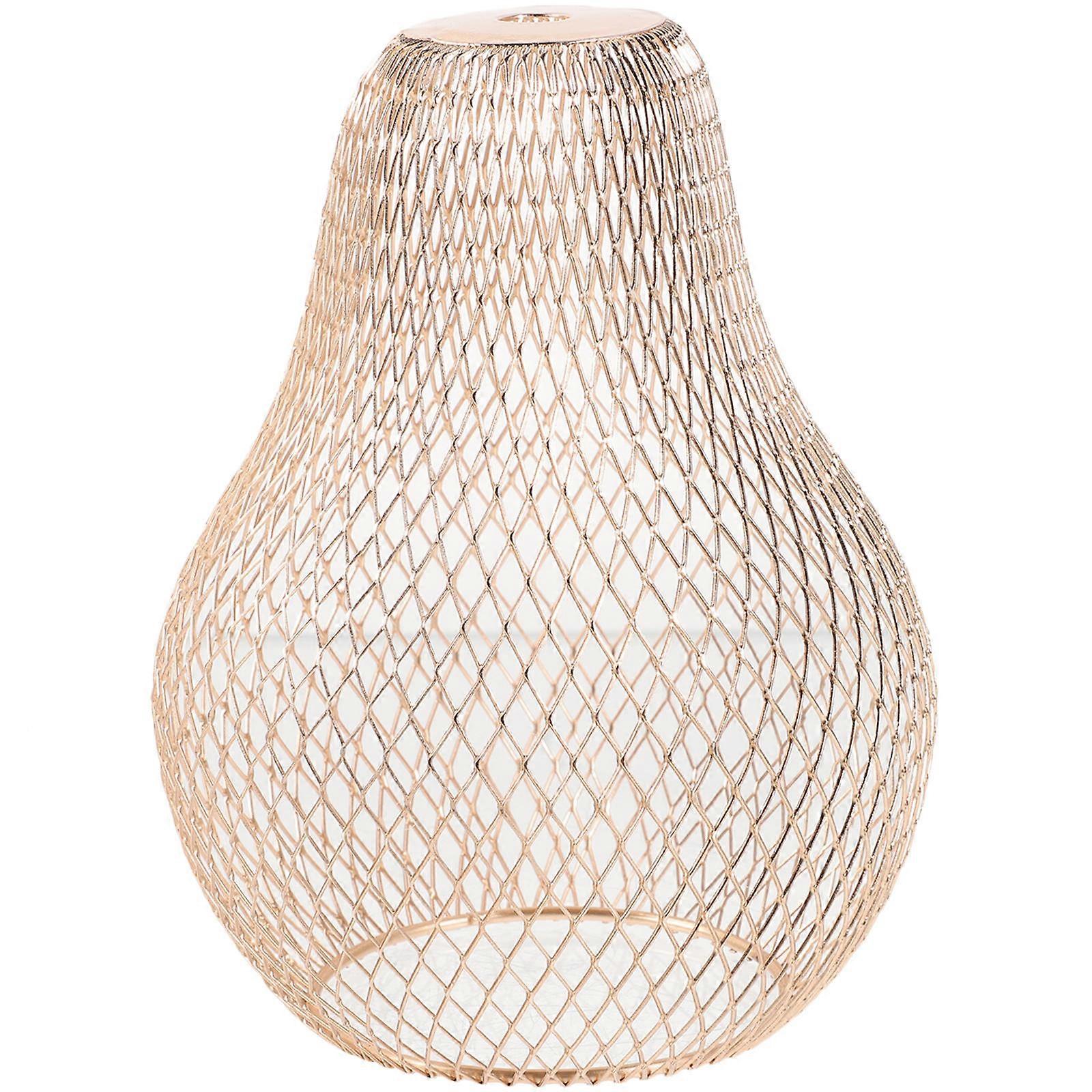 Golden Metal Lampshade for Pendant Lamp Shade Hanging Light 2Pcs