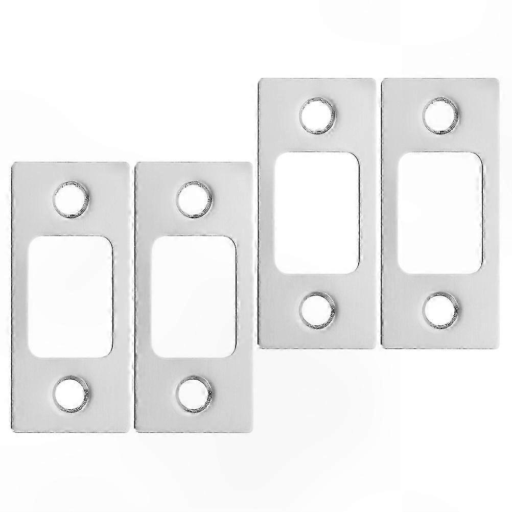 Durable Steel Door Strike Plate for Deadbolt - 4 Pack Security Enhancement Kit