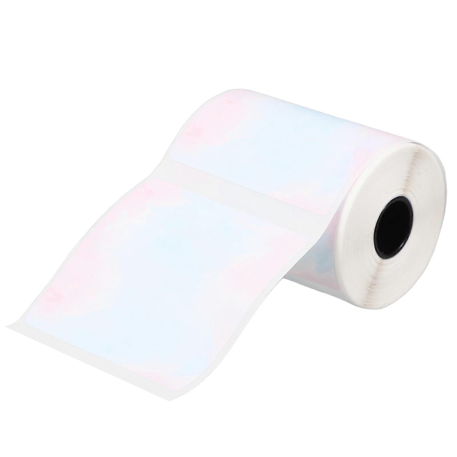 Thermal Printer Label Sticker Paper Square Shape Smudge-Resistant School Projects 1 Roll