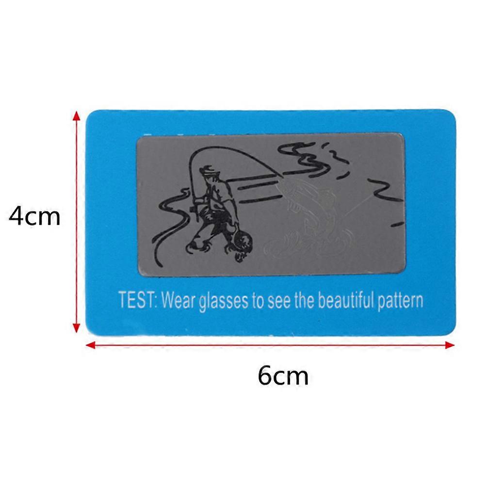 Polarized Mirror Test Paper for Test 100Pcs Fishing Pattern