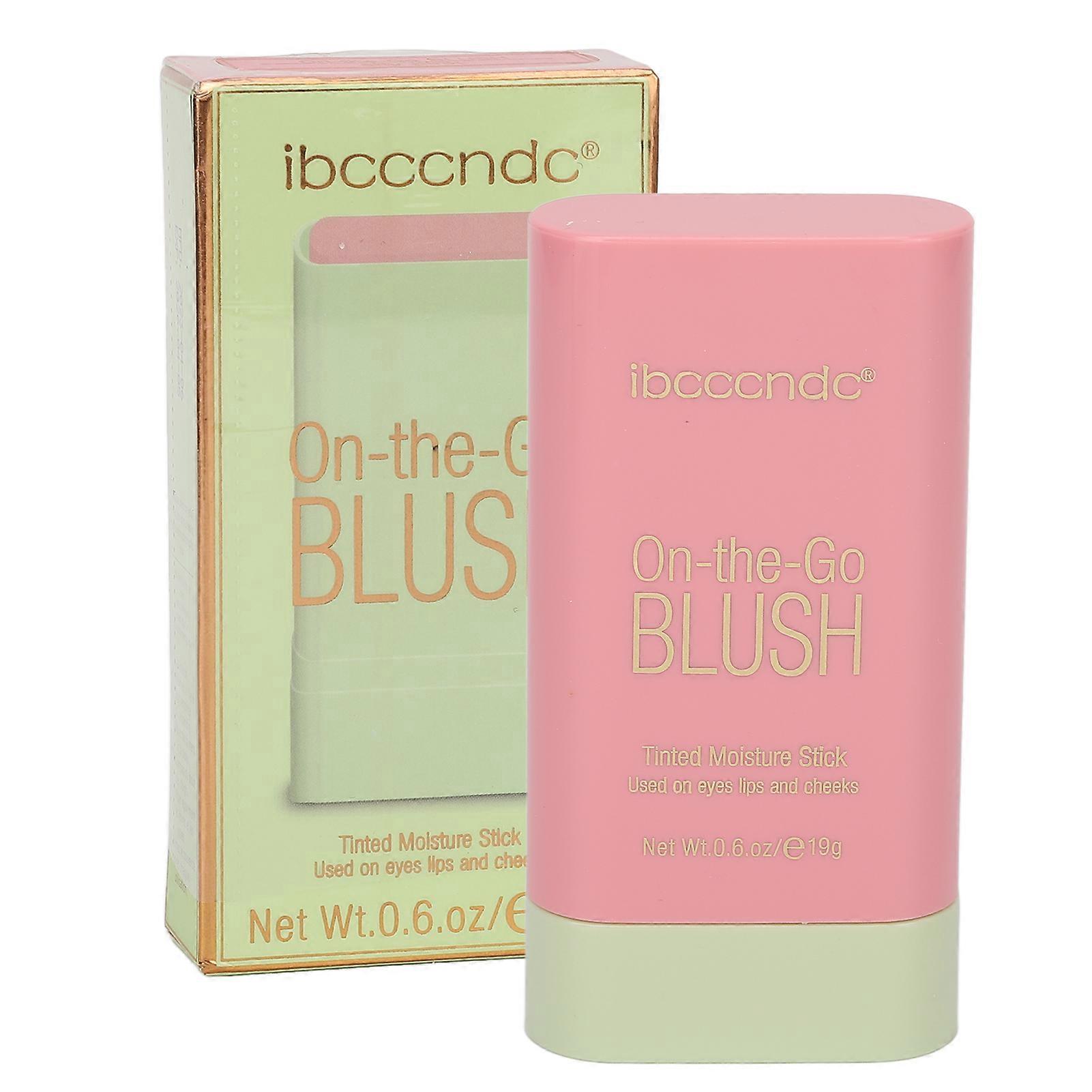 Blush crème tridimensionnel à rendu des couleurs élevé, blush en bâton rotatif en douceur