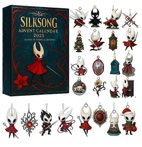 Neu Hollow Knight Silk Song Advent Holiday Blind Box Weihnachtsbaumschmuck Acryl Anhänger