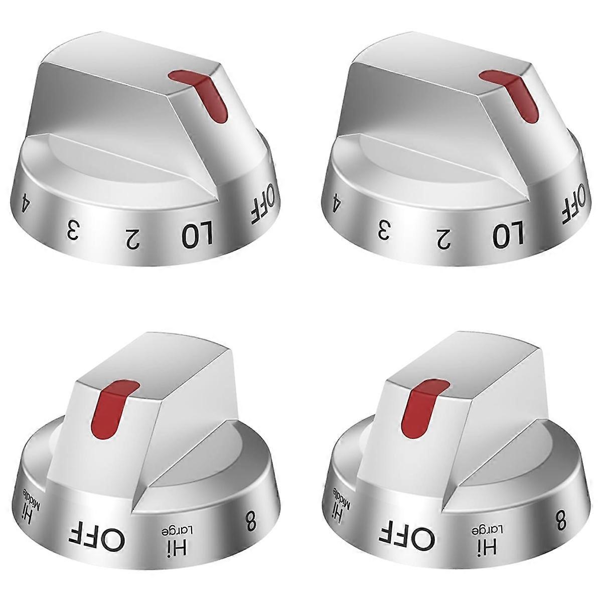 DG94-03500V/W for Electric Stove Replacement (4PCS) Silver