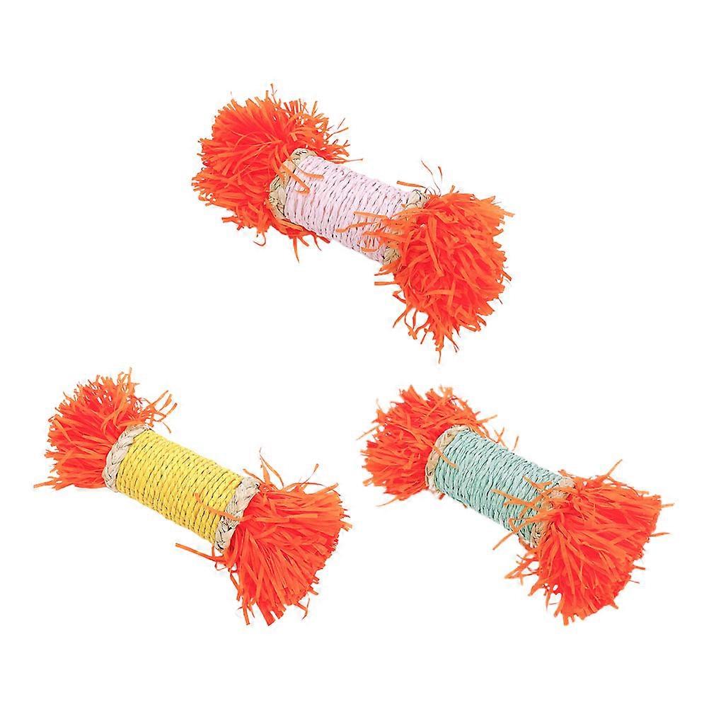 Chinchilla Chew Toys For Small Pets 4X4X21Cm Assorted Color Promotes Dental Health 3Pcs