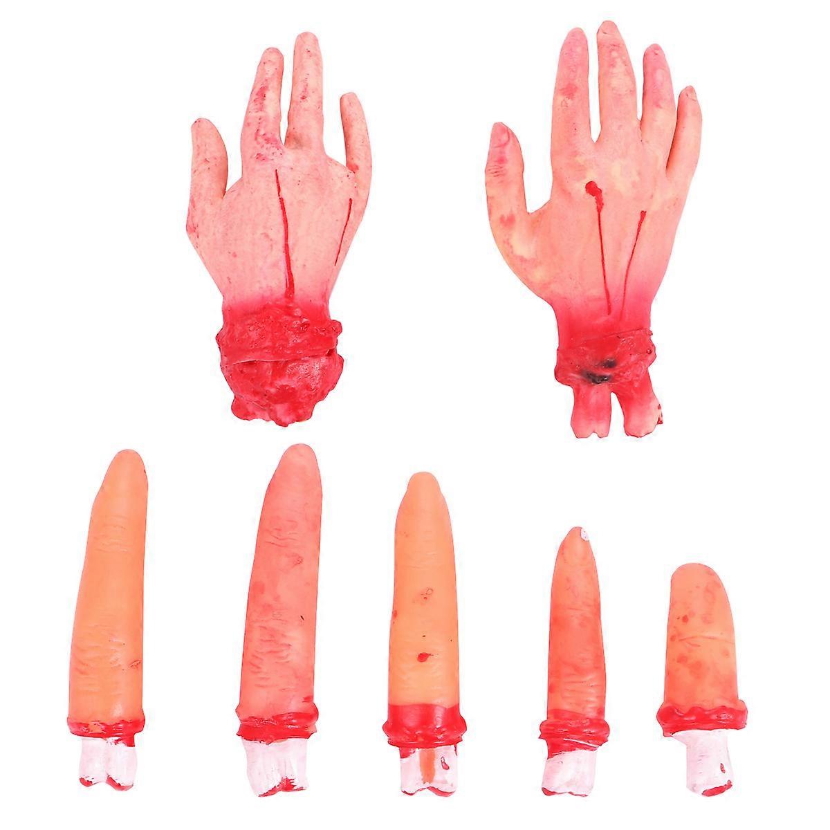 Horror Body Part Hand Model for 14Pcs Halloween Finger Props