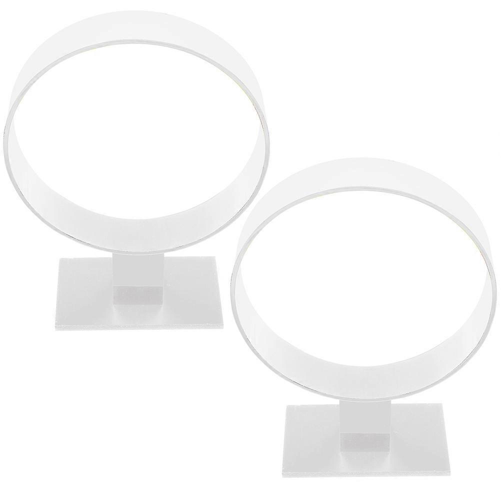 Hairband Display Stand Acrylic Round Shape for 4Pcs Headband Organizer