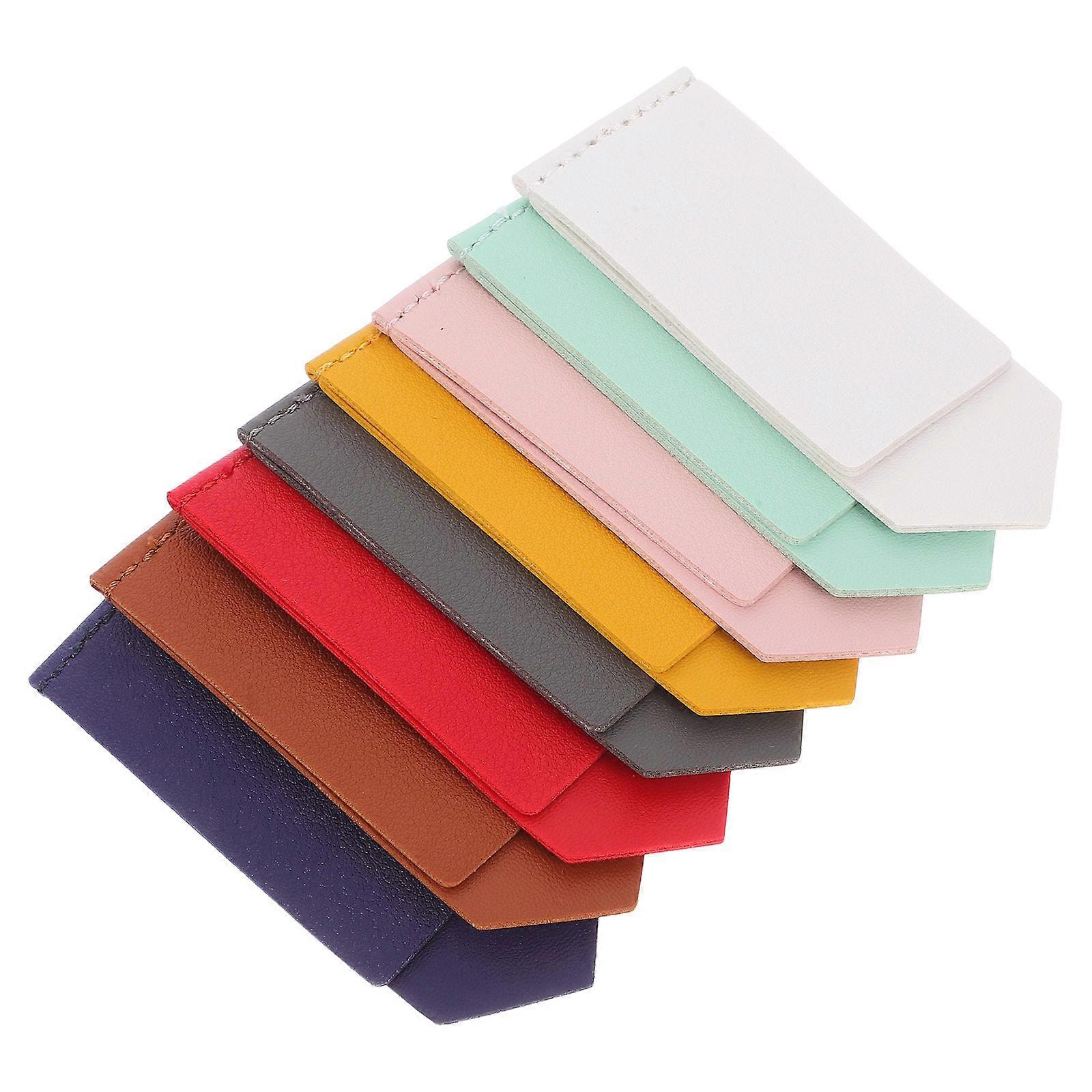 Office Bookmarks PU Corner Bookmarks for Office Use 16Pcs Variety Colors