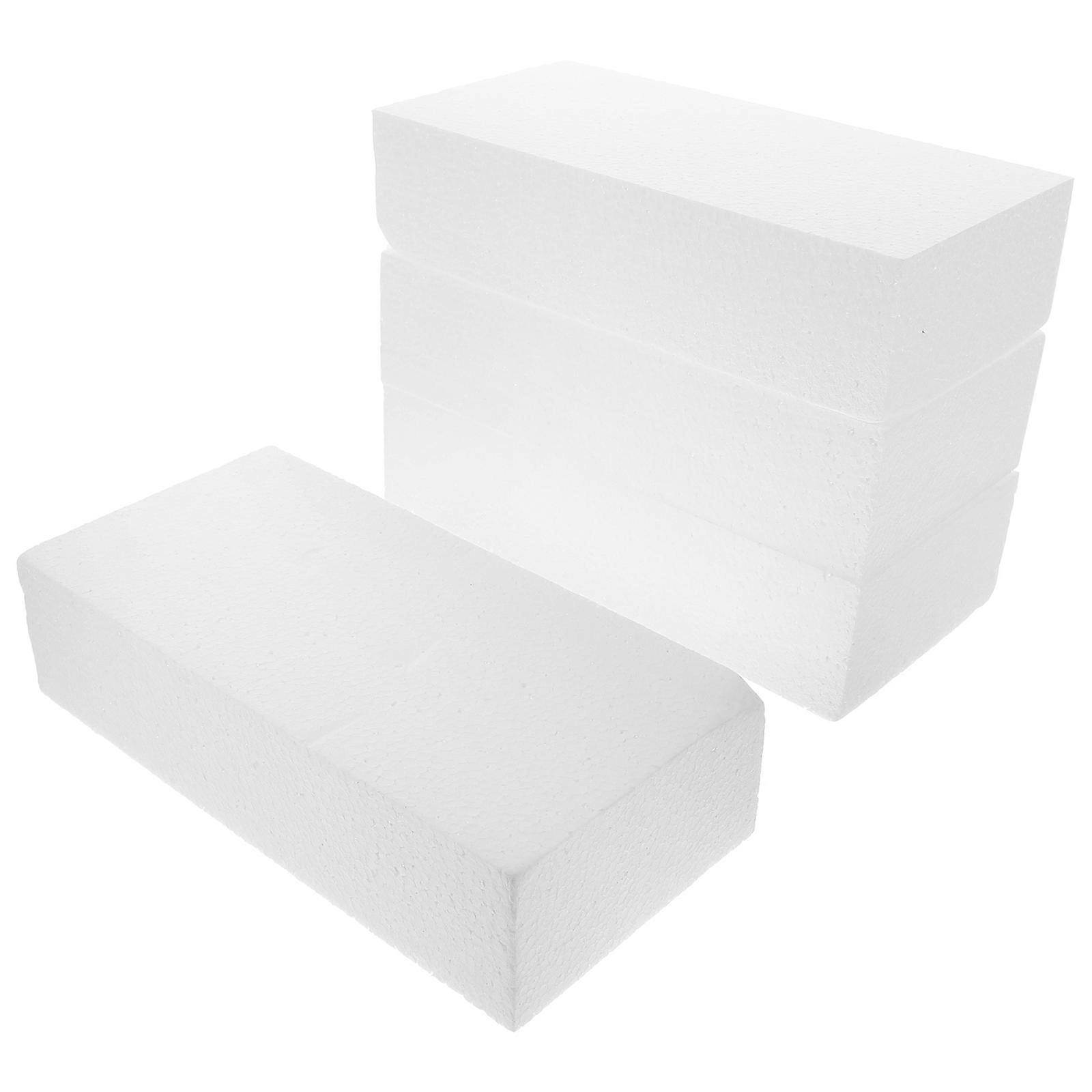 White Foam Craft Blocks for DIY Decoration 32Pcs Handmade Foam Set