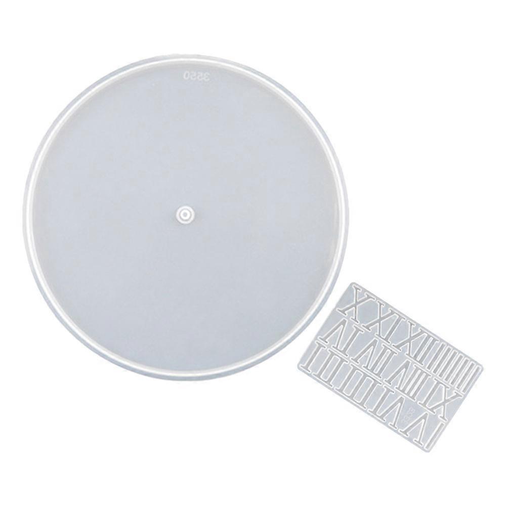 Epoxy Clock Mold Roman Numeral Dial Mold for 4Sets DIY Wall Clock