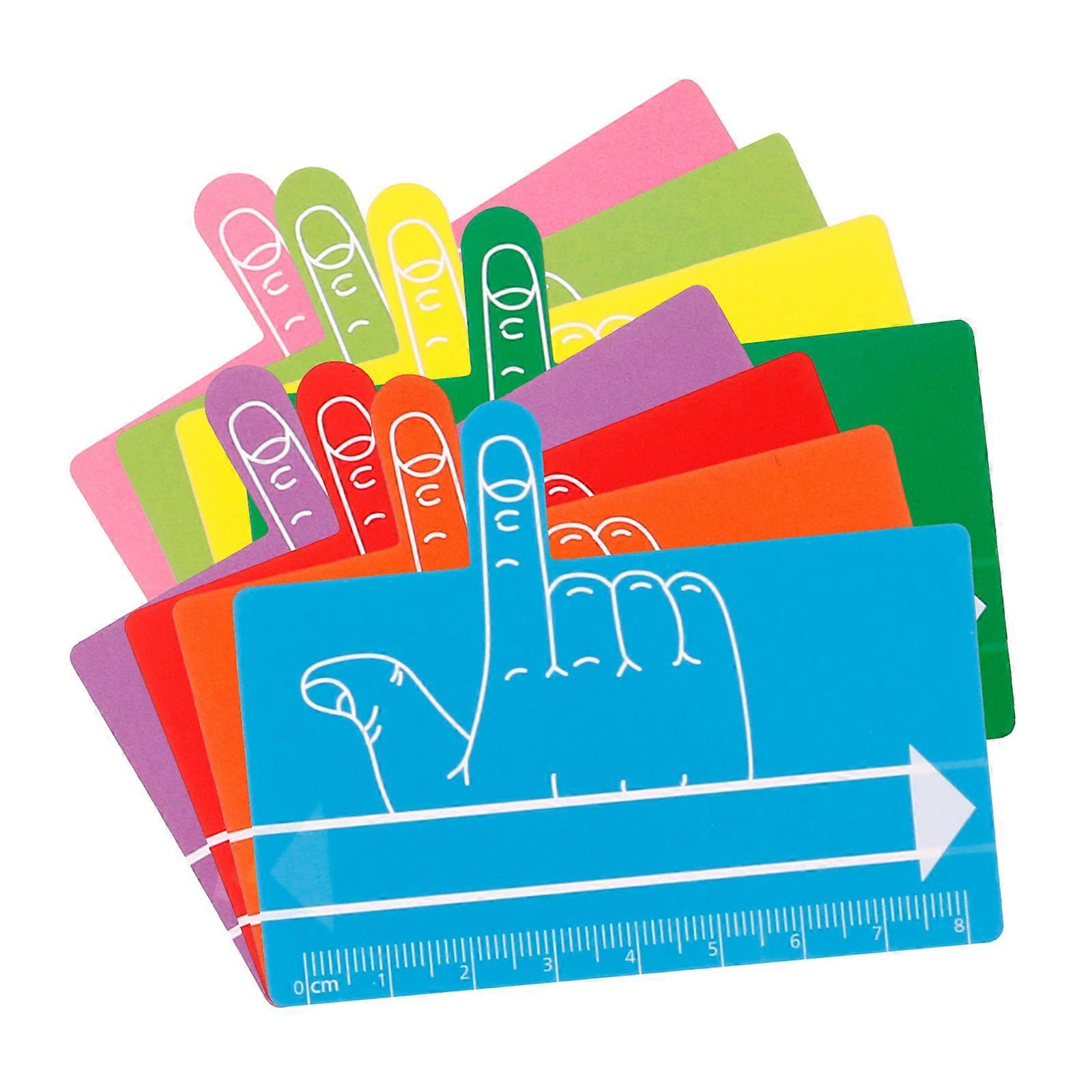 Kids Reading Focus Tool 8Pcs Assorted Color ABS Bookmarks for Kids Dyslexia Friendly, Decoration Use