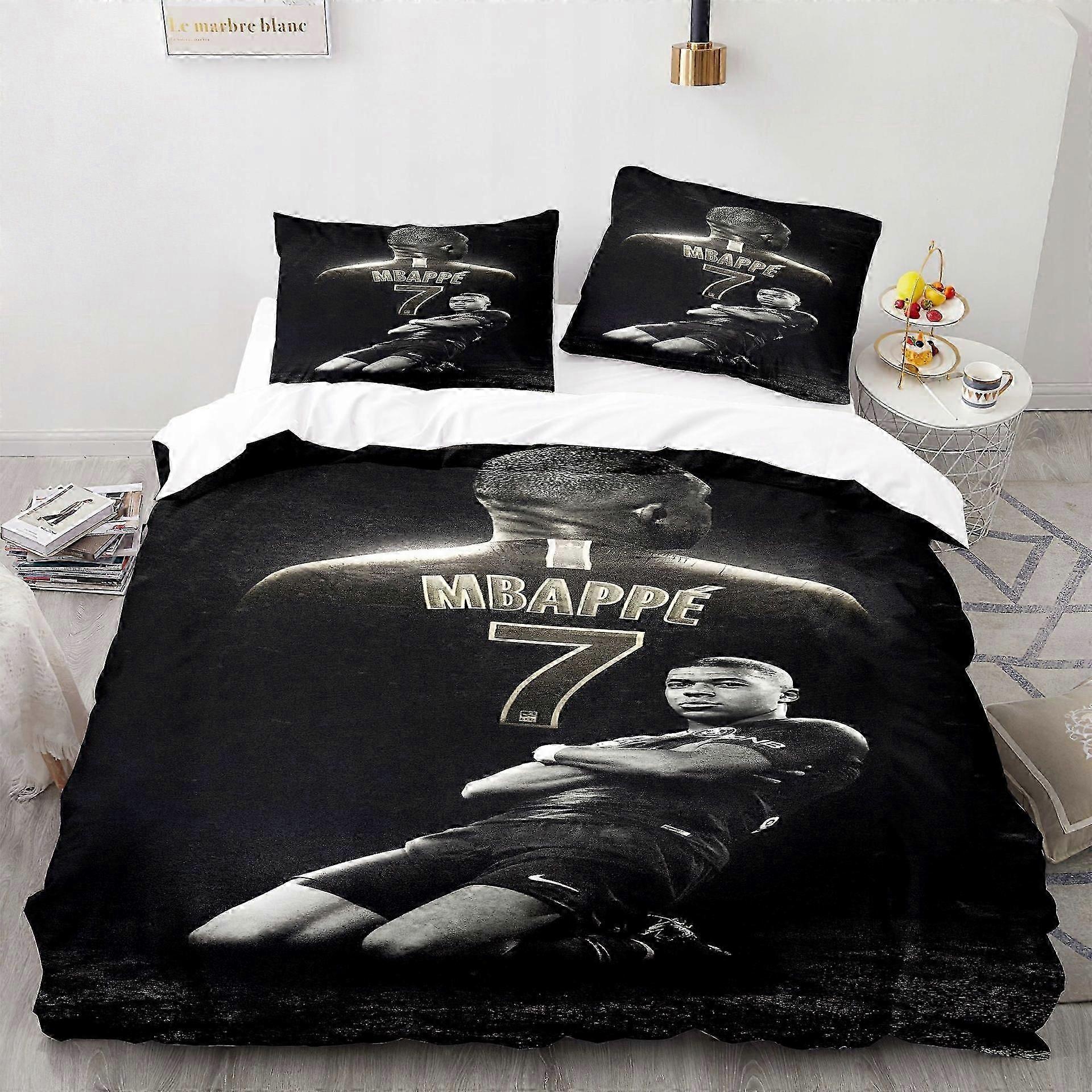 3d Bedding Set Kylian Mbappe 140x200